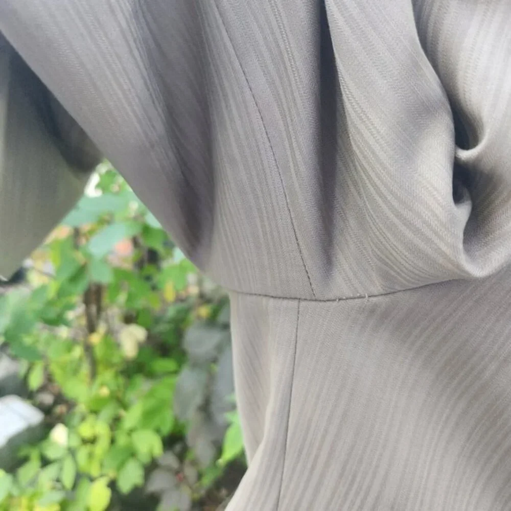 Bellissimo Sartoriale Mens Grey Herringbone Blazer Sport Coat Made in Canada 42R